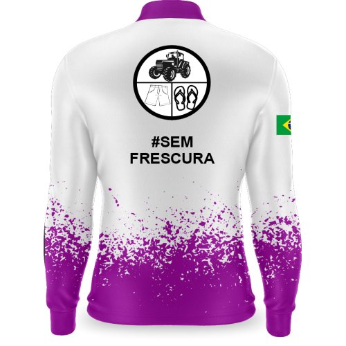 Camisa Agro Bruno Sem Frescura Roxo Unissex com UV50+