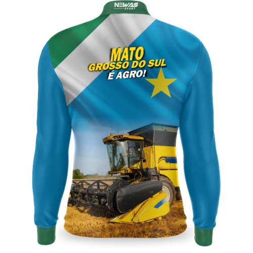 Camisa Agro Newas Estado Mato Grosso do Sul com UV50+