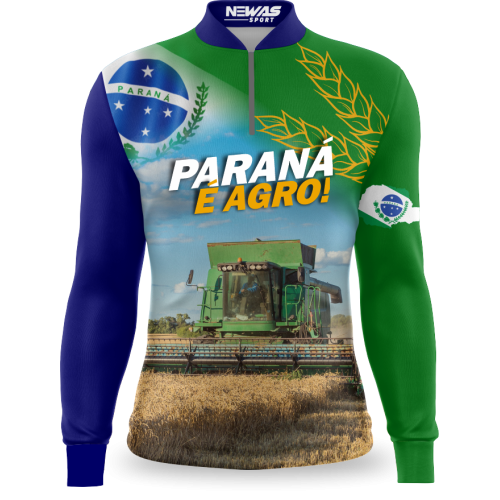 Camisa Agro Newas Estado Paraná com UV50+