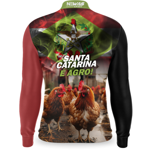 Camisa Agro Newas Estado Santa Catarina com UV50+ 