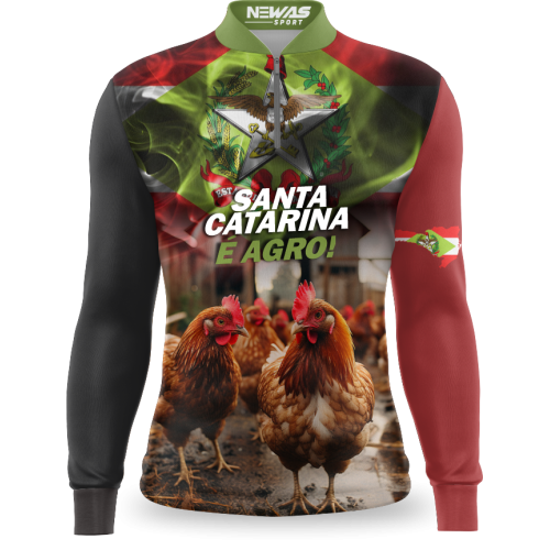 Camisa Agro Newas Estado Santa Catarina com UV50+ 