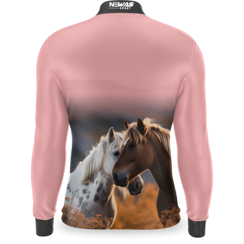 Camisa Newas  Cavalo Rosa com UV50+