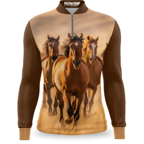 Camisa Newas Cavalos com UV50+