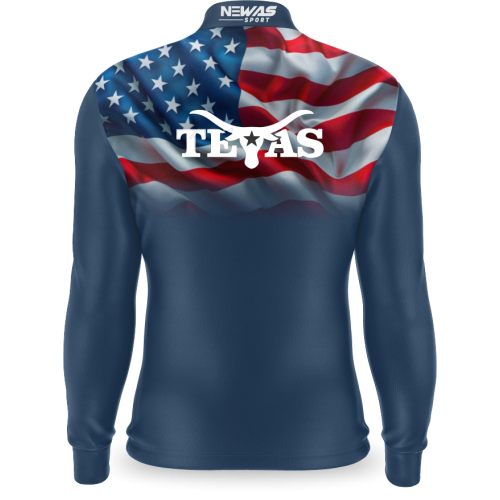 Camisa Agro Newas Texas Azul com UV50+