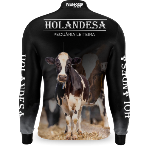 Camisa Agro Newas Vaca Holandesa com UV50+