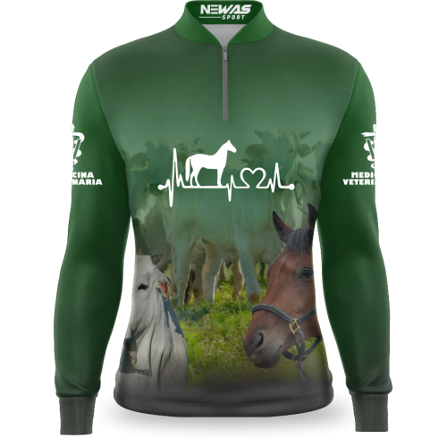 Camisa Agro Newas Medicina Veterinária com UV50+