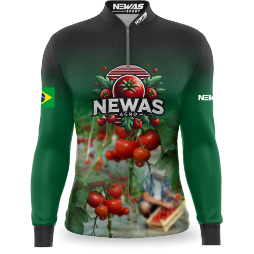 Camisa Agro Newas Tomate com UV50+