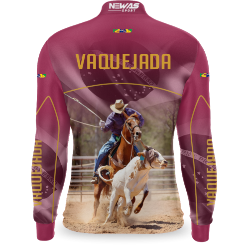 Camisa Agro Newas Vaquejada Roxo com UV50+