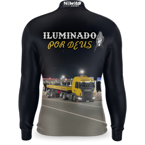 Camisa Newas Carreta Amarelo com UV50+