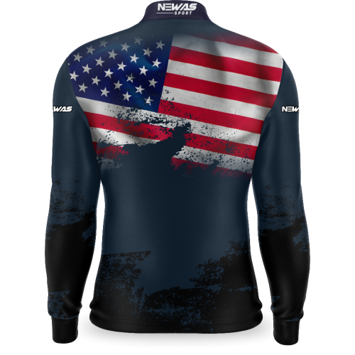 Camisa Agro Newas Bandeira EUA com UV50+