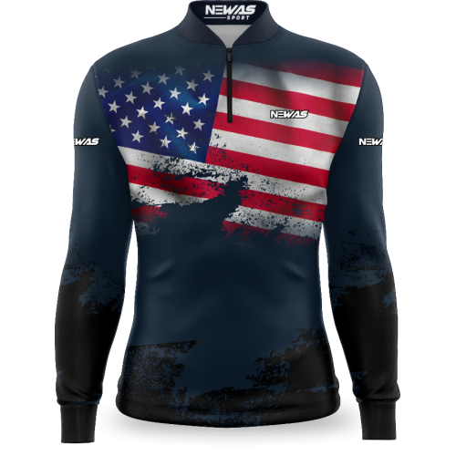 Camisa Agro Newas Bandeira EUA com UV50+