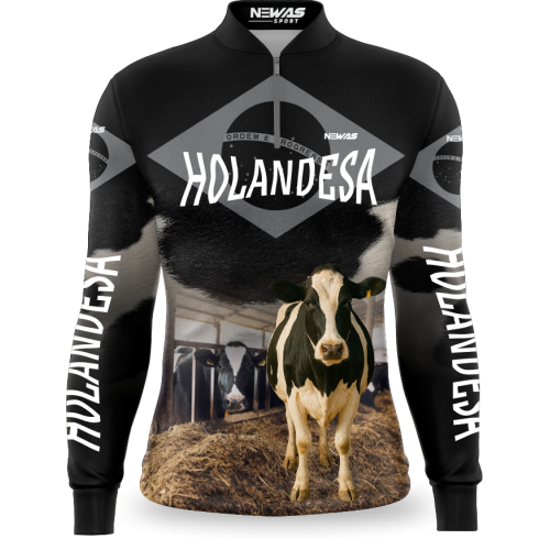 Camisa Agro Newas Vaca Holandesa 2.0 com UV50+