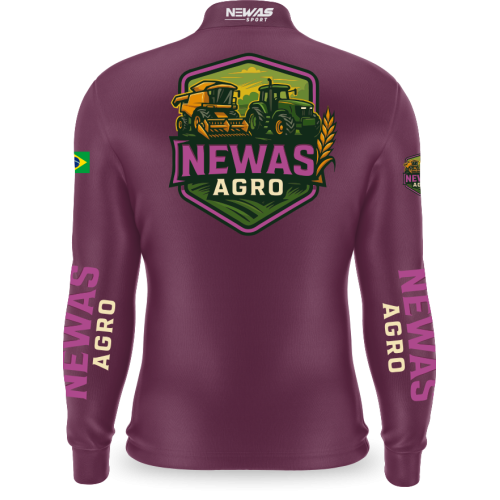 Camisa Agro Newas Roxo com UV50+