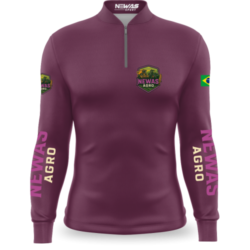 Camisa Agro Newas Roxo com UV50+