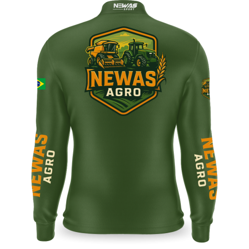 Camisa Agro Newas Verde II com UV50+ 