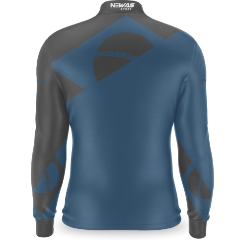 Camisa Agro Newas Brasil Azul com UV50+