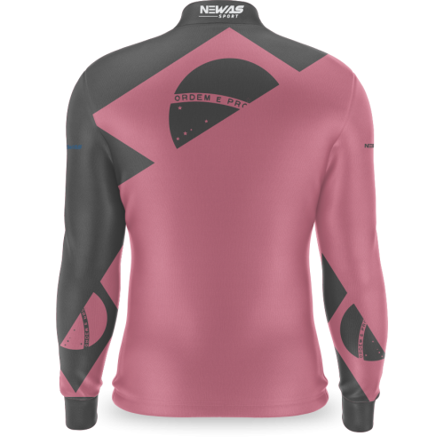 Camisa Agro Newas Brasil Rosa II com UV50+