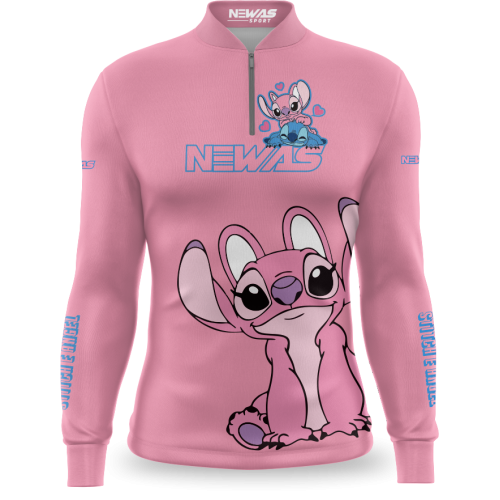  Camisa Newas Stitch Rosa com UV50+