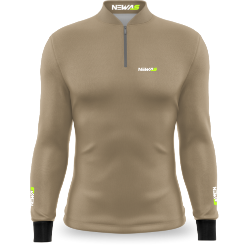 Camisa Newas Básica Marrom com UV50+