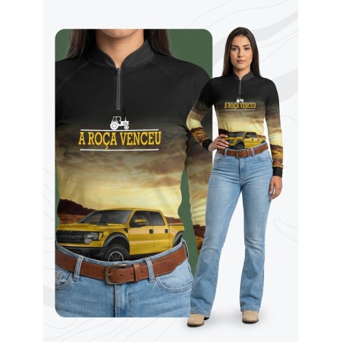 Camisa Agro Newas A Roça Venceu com UV50+