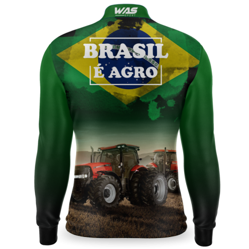  Camisa Agro Newas Brasil é Agro II com UV50+ 
