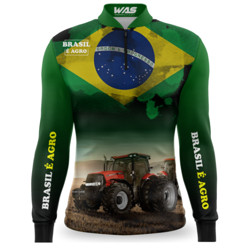  Camisa Agro Newas Brasil é Agro II com UV50+ 