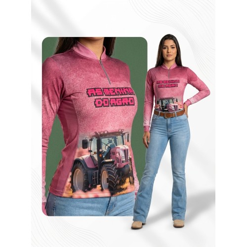 Camisa Agro Newas As Menina do Agro com UV50+