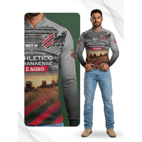 Camisa Agro Newas Atlético Paranaense com UV50+