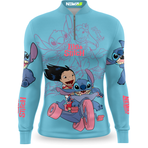 Camisa Newas Stitch Azul com UV50+