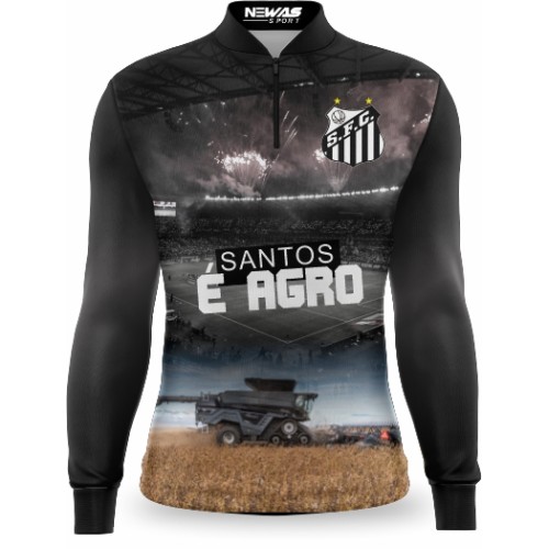 Camisa Agro Newas Santos com UV50+