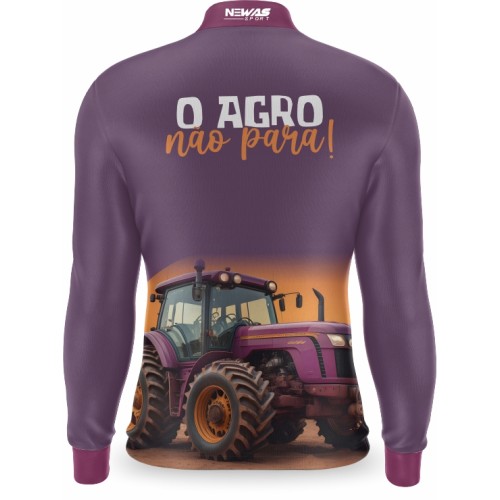 Camisa Agro Newas O Agro Não Para com UV50+