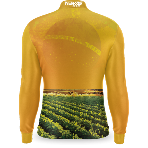 Camisa Agro Newas Amarelo com UV50+