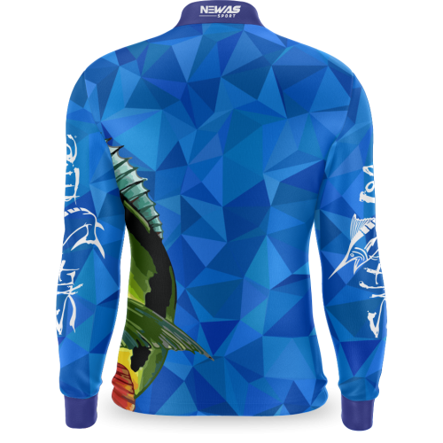 Camisa Pesca Newas Azul com UV50+