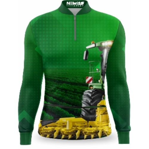 Camisa Agro Newas Verde com UV50+