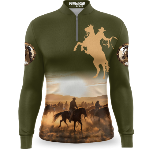 Camisa Newas Cavalo Verde com UV50+