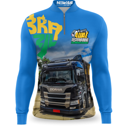 Camisa Newas Carreta Brasil com UV50+