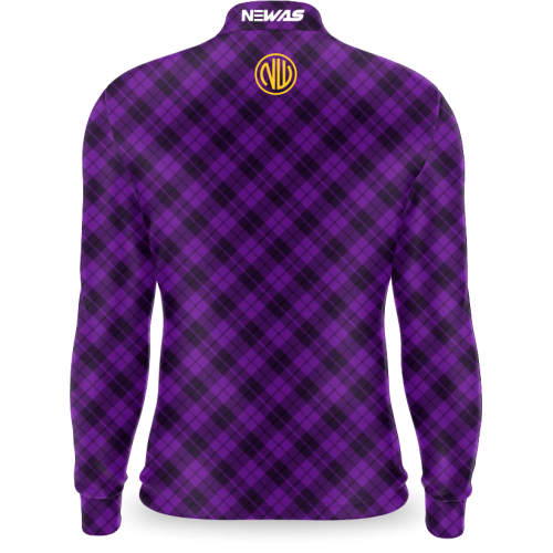 Camisa Agro Newas Xadrez Roxo com UV50+