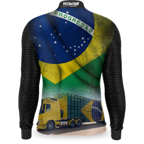 Camisa Agro Newas Caminhão Boiadeiro com UV50+
