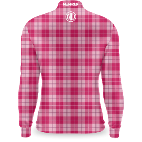 Camisa Agro Newas Xadrez Rosa com UV50+