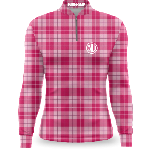 Camisa Agro Newas Xadrez Rosa com UV50+