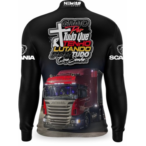 Camisa Newas Carreta Vermelha com UV50+