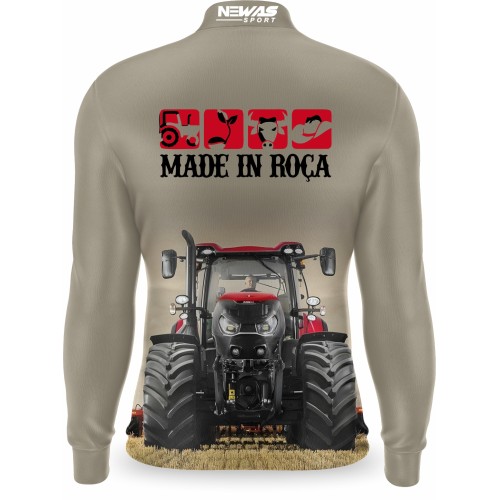 Camisa Agro Newas Made In Roça Case com UV50+