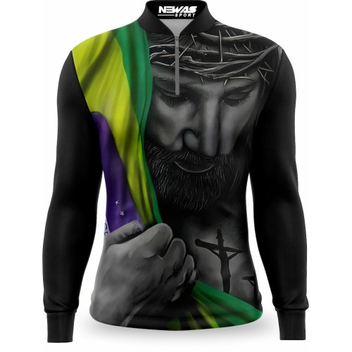 Camisa Agro Newas Jesus com UV50+