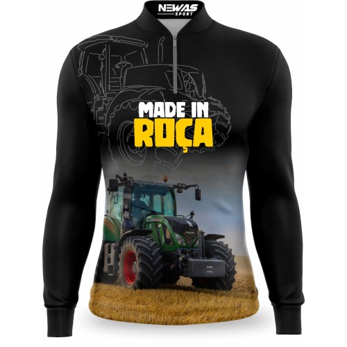 Camisa Agro Newas Made In Roça com UV50+