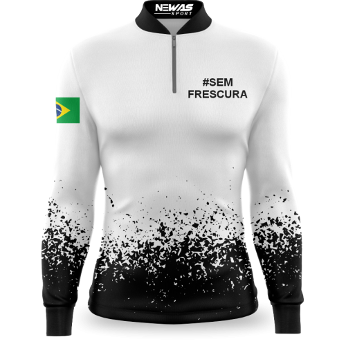 Camisa Agro Bruno Sem Frescura Branca Unissex com UV50+