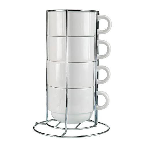 Torre 4 Xícaras 150ml com Suporte Personalize