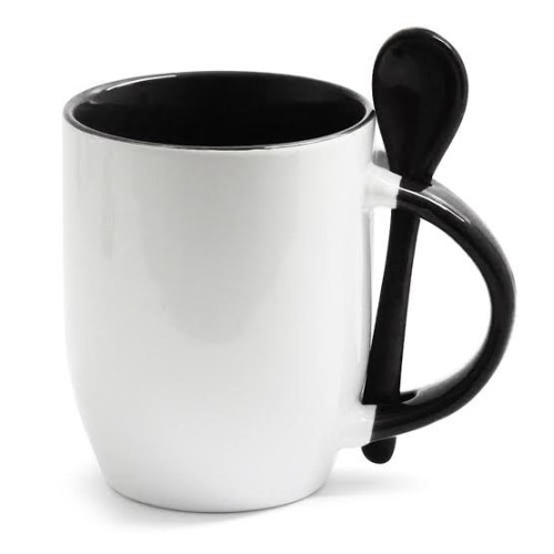 Caneca com Colher 325ml Personalize